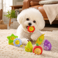 Jouets pour chiens en caoutchouc naturel OEM, jouets à mâcher couineurs en forme d'animaux mignons, fabricant