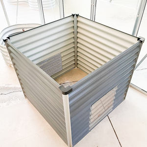 Composteur à vers de terre Vitavia CR-CPGR en acier gris moderne, capacité de 0,6 m, équipement de compostage domestique extérieur, durabilité de 10 ans, jardin - Product Image 1