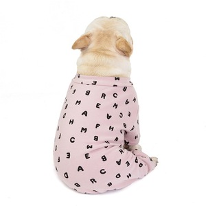 Offre Spéciale <span class=keywords><strong>bouledogue</strong></span> français velours combinaison chaud doux coton chien pyjamas avec lettre imprimé chiot vêtements pour l'hiver - Product Image 5