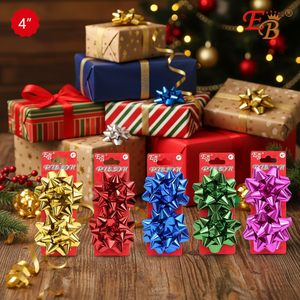 4 \ "2-PC Perk Ruban de couleurs assorties 48PCS/CS pour l'emballage de cadeaux - Product Image 3