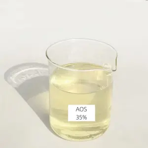 Suministro de 35% Pureza Líquido transparente amarillo claro 68439-57-6 Sulfonato de olefina de sodio y 2: Materia prima química diaria