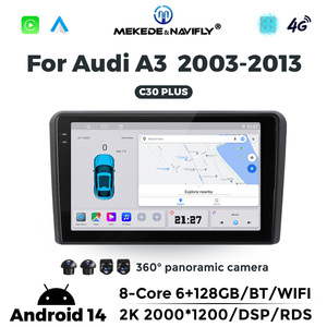 Navifly, el más nuevo sistema Android, Car-play <span class=keywords><strong>Anto</strong></span> 2K, pantalla táctil retráctil, Radio de coche para Audi A3, compatible con DSP 360, cámara BT GPS - Product Image 3