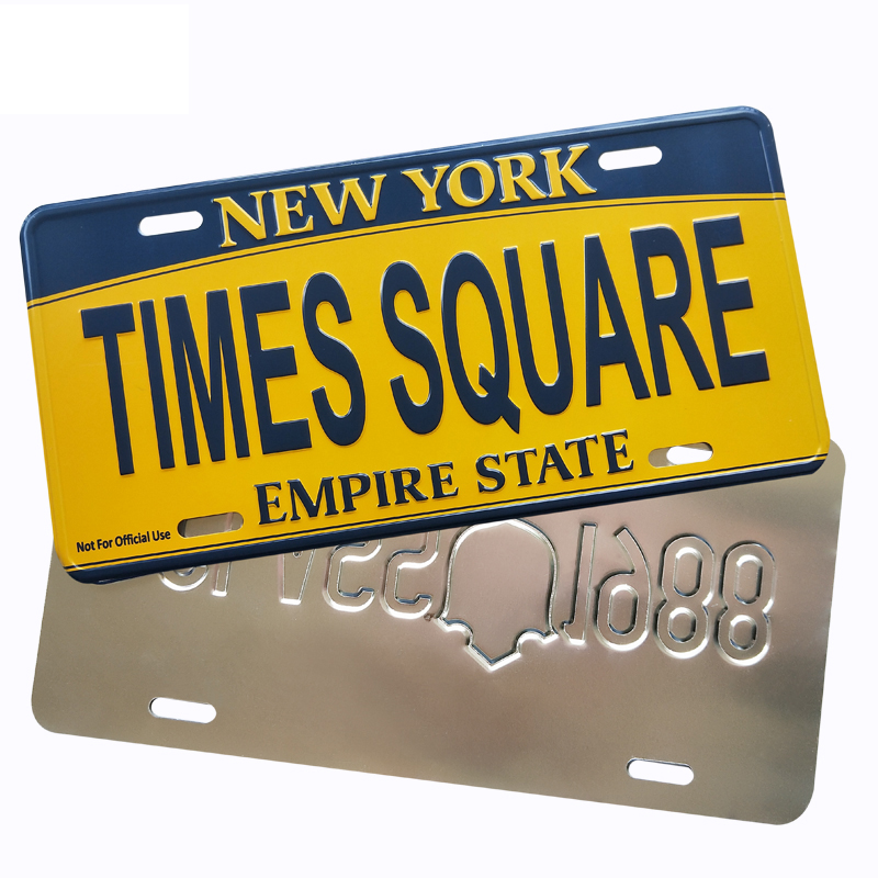 Новый продукт, оптовая цена, индивидуальный высококачественный недорогой Печатный Алюминиевый номерной знак для автомобиля