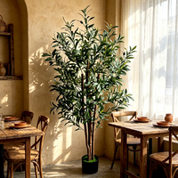 Articles de décoration moderne pour la maison, faux oliviers en pot, plantes artificielles en tissu, décoration pour événements, fêtes, Pâques, mariages, cadeaux de Noël