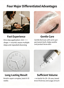 Gel Fijador Transparente para Cejas al por Mayor, Marca Privada, Kit Natural para Realzar Cejas, Gel Estilizador Vegano OEM para Cejas - Product Image 4