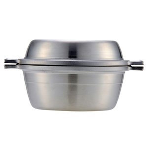 Ensemble de casseroles en aluminium coulé épais à excellente conductivité thermique pour la cuisine avec couvercle - Product Image 1