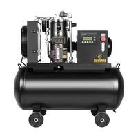 Compresor de Aire de Tornillo 4KW 220V con Tanque, Compresor de Tornillo Silencioso de Ahorro Energético, Directo de Fábrica
