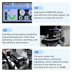 Tốc độ độ chính xác cao tự động chip trực quan định vị CCD alignment phẳng tầm nhìn bề mặt máy dán nhãn cho <span class=keywords><strong>Hightech</strong></span> sản phẩm - Product Image 3