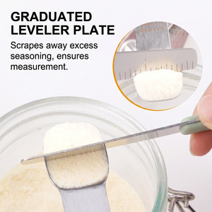 Juego de Tazas y Cucharas Medidoras Magnéticas de Acero Inoxidable Personalizadas, 14 Piezas, Multifuncionales, con Tapa, Aptas para <span class=keywords><strong>Lavavajillas</strong></span>, Utensilios de Cocina - Product Image 4