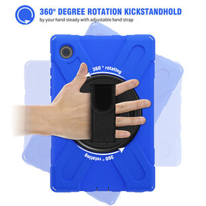 Étui pour tablette en silicone antichoc pour <span class=keywords><strong>Samsung</strong></span> <span class=keywords><strong>Galaxy</strong></span> <span class=keywords><strong>Tab</strong></span> <span class=keywords><strong>A8</strong></span> X200 X205 10.5 pouces 3 couches housse de tablette de <span class=keywords><strong>Protection</strong></span> robuste et robuste - Product Image 5