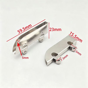 Stainless Steel Glass Clamp Track 3-5mm Thick Secure Clamping Furniture Caster - Product Image 2