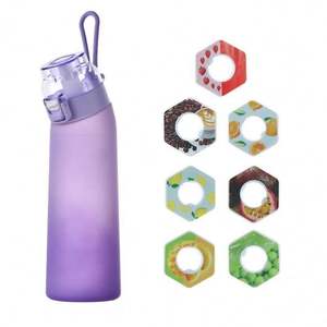 Nouveaux produits en stock : Bouteille d'eau portable unisexe écologique en plastique 650 ml avec paille rabattable, saveur fruitée, compatible lave-vaisselle, design minimaliste - Product Image 3