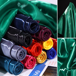 Cao Bóng Lỏng Màu Đen <span class=keywords><strong>Satin</strong></span> Vải Kim Loại Phản Quang Mượt Tương lai Vải Cho Thời Trang Ăn Mặc Lỏng Organza Vải - Product Image 1