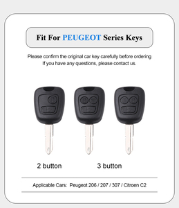 Funda Protectora para Llaves <span class=keywords><strong>de</strong></span> Coche <span class=keywords><strong>de</strong></span> TPU para Peugeot 206 207 307, Multicolor, Resistente al Desgaste, Fabricada por DM Professional - Product Image 3