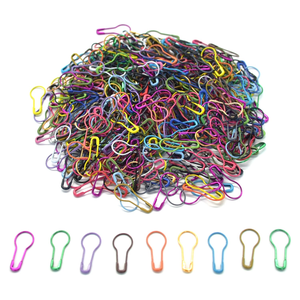 1000pcs/lot Colorful Knitting Crochet Locking Stitch Marker Hangtag Safety <b>Pins</b> DIY <b>Sewing</b> Tools Needle Clip Crafts Accessories - Product Image 1
