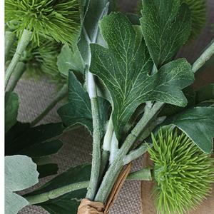 Ramo Artificial de Diente de León Esponjoso de 40 cm para Decoración Interior y Exterior del Hogar, Hecho a Mano, con Crisantemo de Tenis de Mesa - Product Image 4