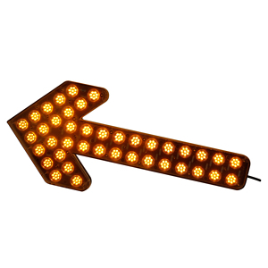 Espaces de stationnement de véhicules d'ingénierie équipés de panneaux lumineux LED de flèche de déviation de voie - Product Image 6