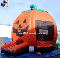 Maison de saut de videur hantée gonflable de citrouille d'Halloween bon marché