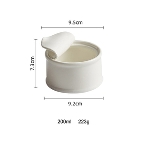 Offres Spéciales personnalité boîte de conserve en forme de céramique assiettes à <span class=keywords><strong>d</strong></span>îner blanches Restaurant vaisselle servant soupe bol Sauce plats - Product Image 2