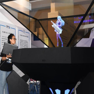 Affichage holographique 3D vitrine miroir magique photomaton <span class=keywords><strong>hologramme</strong></span> images graphiques air suspendu réalité virtuelle - Product Image 4
