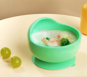 Bol d'apprentissage en silicone pour bébé, vaisselle pour tout-petits et nourrissons avec ventouse - Product Image 2