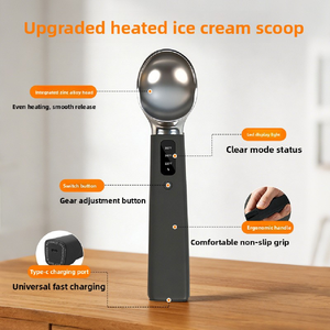 Nueva Cuchara Eléctrica Comercial para Helado con Calefacción USB Tipo-C, Batería Recargable, Acero Inoxidable 304, Accesorio para Máquina de Helados 6 - Product Image 4