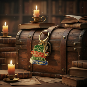 Fashion Metal Keychains Book Bag Charm Accessories <strong>Teacher</strong> <strong>Gifts</strong> Car Keyrings Custom Cartoon Hard Enamel Keychain Bookish - Product Image 6