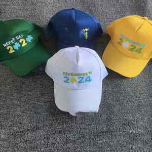 Custom Logo Embroidered Polyester/RPET Flat Brim Strapback Cap UV Protection for Promotional Advertising-Fast Sample Production - Product Image 6