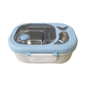 Boîte à lunch compartimentée en acier inoxydable de qualité alimentaire avec grande capacité, fermeture à boucle, sans mélange d'odeurs et boîte à repas pour riz - Product Image 6