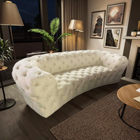 Ensemble de canapés de luxe de style européen pour salon, mobilier moderne en cuir