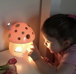 Lampada Notturna a Forma di Fungo in Porcellana Fatta a Mano, Decorazione per la <span class=keywords><strong>Casa</strong></span> <span class=keywords><strong>e</strong></span> <span class=keywords><strong>Regalo</strong></span> per le Festività - Product Image 4