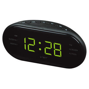 Reloj <span class=keywords><strong>Despertador</strong></span> Electrónico LED Silencioso con Radio <span class=keywords><strong>AM</strong></span>/FM de Doble Canal, Cambio de Color Luminoso, Ideal para Regalo - Product Image 3