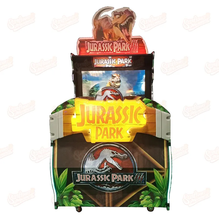 Electronic Amusement Park Factory Coin Operated Games Machine Jurassic Park Simulator Arcade Gun Shooting Game Machine