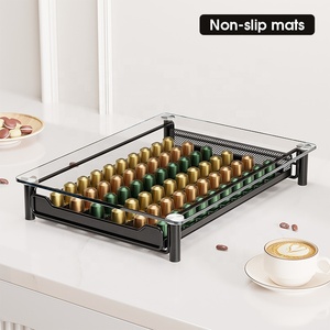 Organizador de caja de cajón para cápsulas de café para uso en el hogar y la Oficina, capacidad para hasta 60 uds para <span class=keywords><strong>Nespresso</strong></span> - Product Image 2