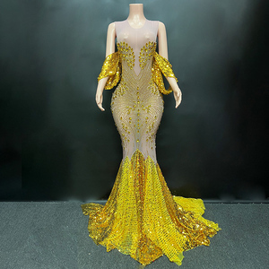slim fit dress slacks Golden Hour Gown main image 0