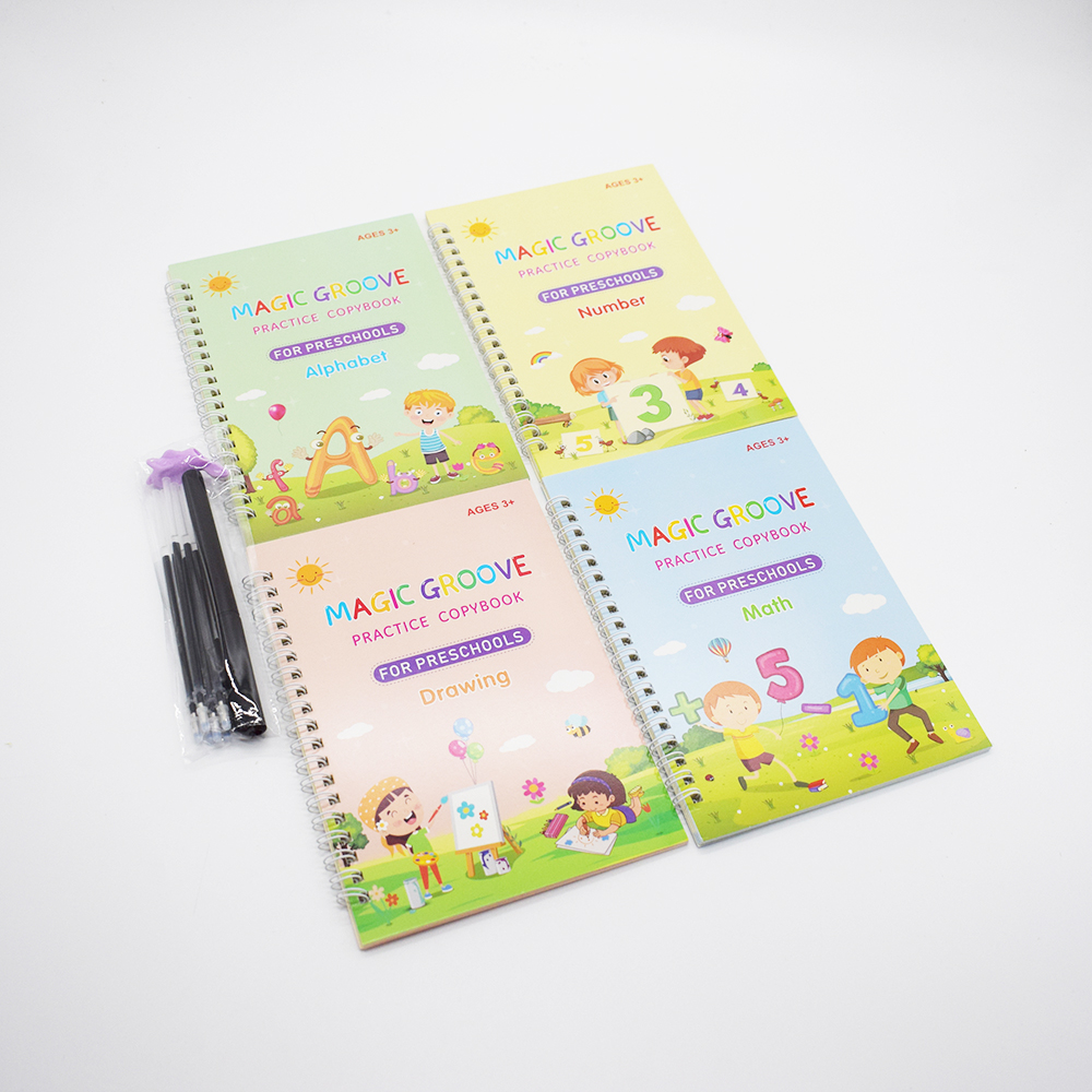 english with 6 refill ,1Pen Holder,1 pen