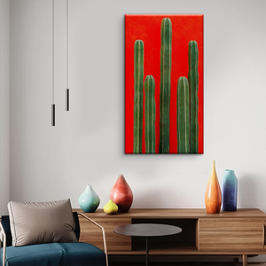 Vente en gros de <span class=keywords><strong>cactus</strong></span> art mural fleur sur toile peinture imprimée pour décoration murale - Product Image 3