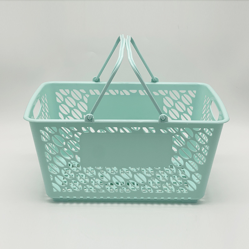 Mini Pink Plastic Hand Basket for