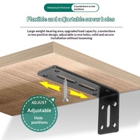 Support triangulaire modèle 005 en laiton en forme de L, surface peinte, origine Chine, support mural en fer pour cloison, charge lourde
