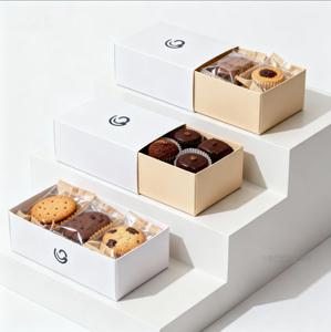 No MOQ Custom cibo riciclato Packaging con Logo Eco scatola di carta per snack <span class=keywords><strong>Pizza</strong></span> torta Dessert sostenibile da asporto scatole di Catering - Product Image 2