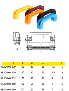 Poignée plate renforcée en plastique pour armoire de cuisine avec un design durable et une installation facile - Product Image 6