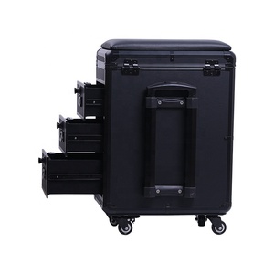 Profesional personalizado multifuncional de acero inoxidable maquillaje permanente tatuaje Trolley Case maleta portátil rotación de 360 grados - Product Image 6