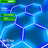 Lampes LED blanches DBW 6500K, angle de faisceau 270°, portables, étanches IP54, en alliage d'aluminium hexagonal, alimentation CA pour voiture