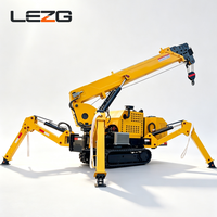 Grue araignée haute précision 4 tonnes 6 tonnes à vitesse de levage réglable pour le positionnement de machines d'atelier