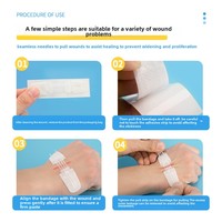 Réducteur de tension de plaie de pansement cutané Patch de cicatrice médicale Bandes steri Sangle élastique Type de fermeture éclair Bande de réduction de cicatrice sans couture