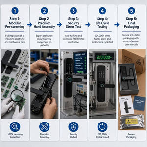 Electronic Digital <b>Locks</b> <b>Sliding</b> <b>Door</b> Smart <b>Lock</b> with Security Wifi Hotel Main Fingerprint Aluminum Tuya <b>Door</b> Smart <b>Lock</b> - Product Image 5
