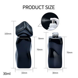 Nouvelle conception, flacon <span class=keywords><strong>de</strong></span> <span class=keywords><strong>parfum</strong></span> en verre portable <span class=keywords><strong>de</strong></span> <span class=keywords><strong>30</strong></span> <span class=keywords><strong>ml</strong></span> (1 oz), forme irrégulière <span class=keywords><strong>de</strong></span> vague d'<span class=keywords><strong>eau</strong></span>, coloré, vaporisateur - Product Image 6