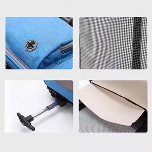 Pet arabası çantası kedi köpek seyahat çantası taşınabilir ve nefes evcil hayvan taşıyıcı torba, katlanabilir ve çıkarılabilir Pet haddeleme taşıyıcı çanta - Product Image 3