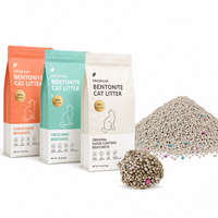 Litière pour chat en sable de bentonite de sodium écologique de qualité supérieure 10 kg, biodégradable, en forme de boule, faible teneur en poussière, hautement absorbante, agglomération rapide, anti-odeurs