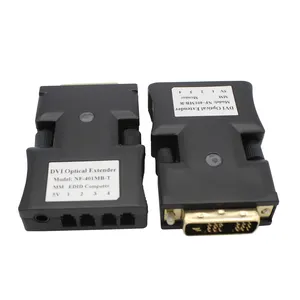 Low Price Video Converter DVI Cable Extension head DVI Female Adapter to DVI Female 4Cores Fiber Extender